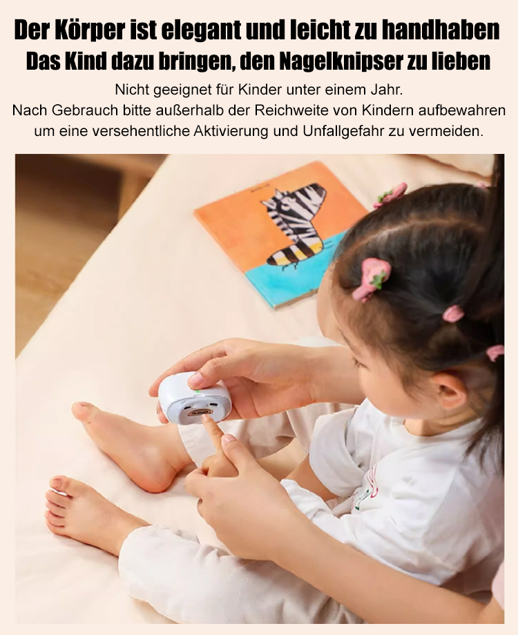 Elektrischer Nagelfräser: Automatisches Schneiden, einfache Entfernung von Nagelhaut.