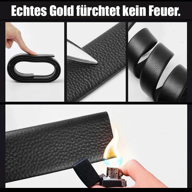 Erstklassiger Ledergürtel mit matter Oberfläche im Luxusdesign