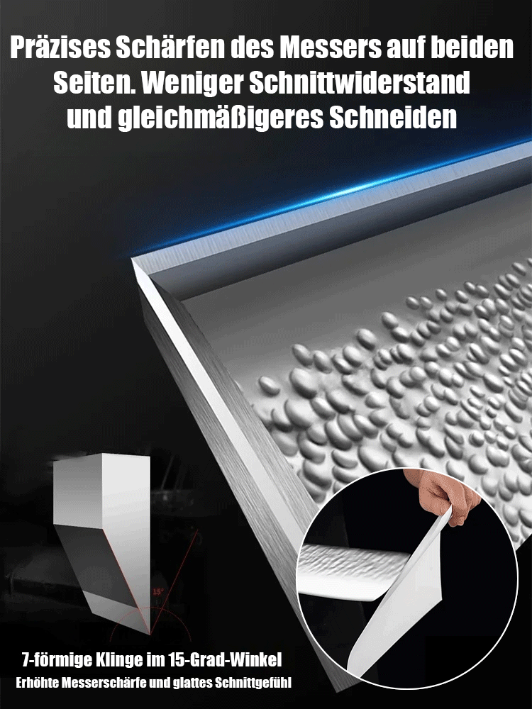 3-teiliger Satz von Hand geschmiedete scharfe Knochen Schneidemesser