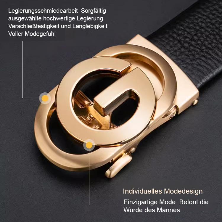 Erstklassiger Ledergürtel mit matter Oberfläche im Luxusdesign