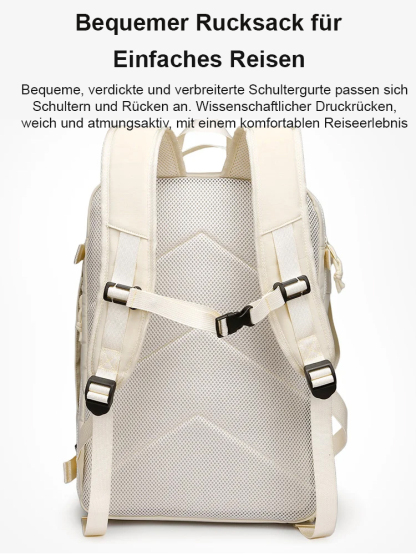 【Die ganze Welt passt hinein】Kofferartiger, großer Kapazitätsreisrucksack