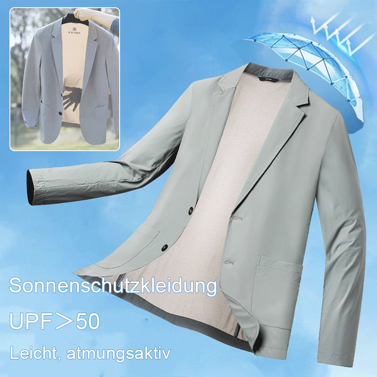 Italienischer Kühlseide-Herrenanzug - Sofortiger Kühleffekt beim Tragen!