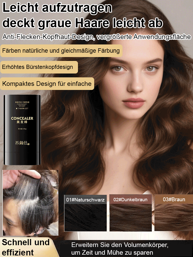Wasser- und schweißbeständiges Haarfärbemittel zur Abdeckung grauer Haare