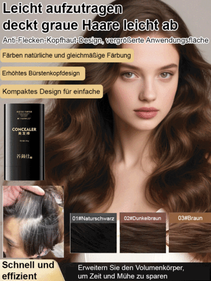 Wasser- und schweißbeständiges Haarfärbemittel zur Abdeckung grauer Haare