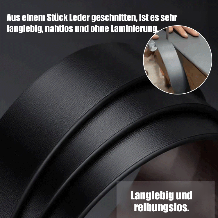 Erstklassiger Ledergürtel mit matter Oberfläche im Luxusdesign