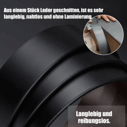 Erstklassiger Ledergürtel mit matter Oberfläche im Luxusdesign