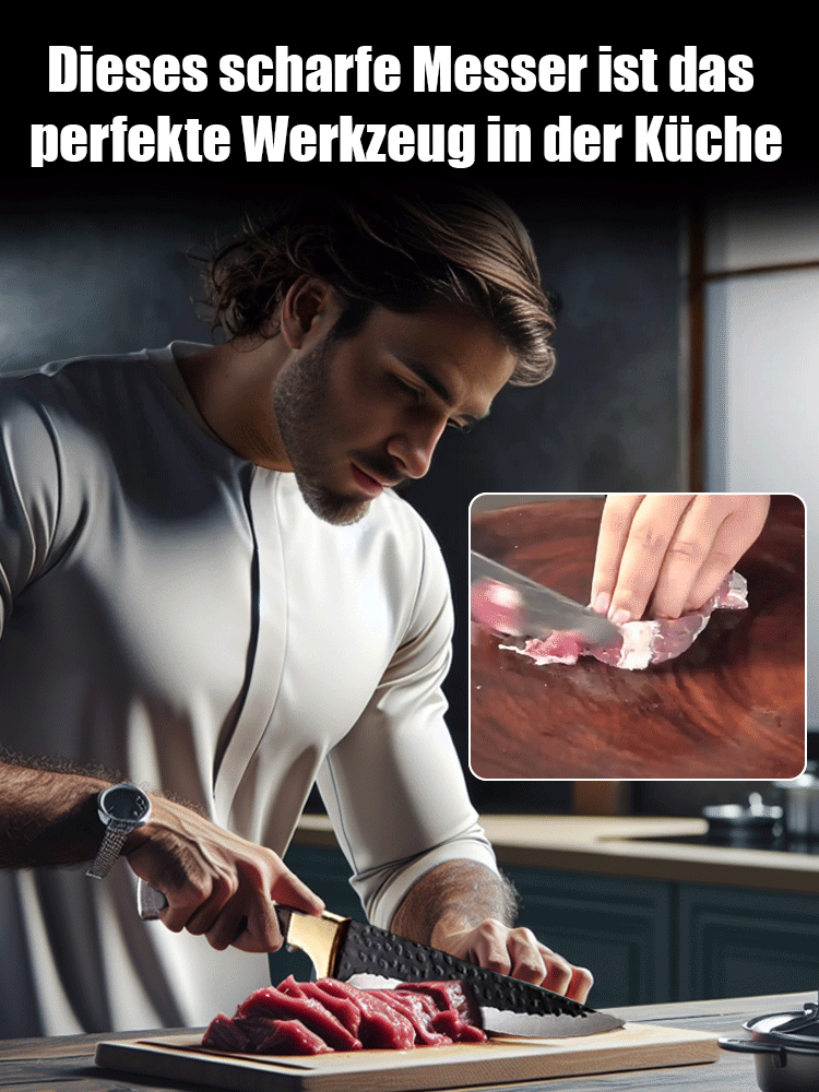 3-teiliger Satz von Hand geschmiedete scharfe Knochen Schneidemesser