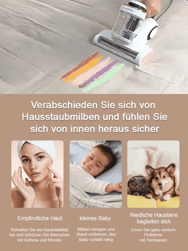 [70 °C Heißluft] Ultrahochsaug-Ultraviolett-Sterilisations- und Milbenentfernungsgerät