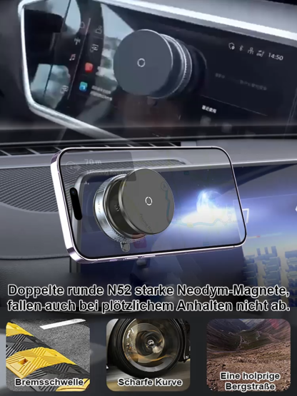 【Dreifach-Faltung mit beliebiger Drehung】 Saugnapf-Magnethalterung mit starker Saugkraft