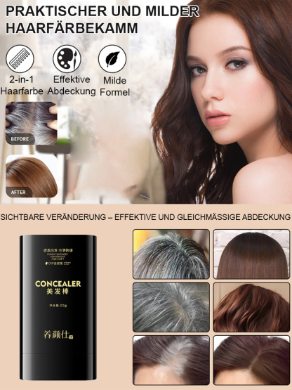 Wasser- und schweißbeständiges Haarfärbemittel zur Abdeckung grauer Haare