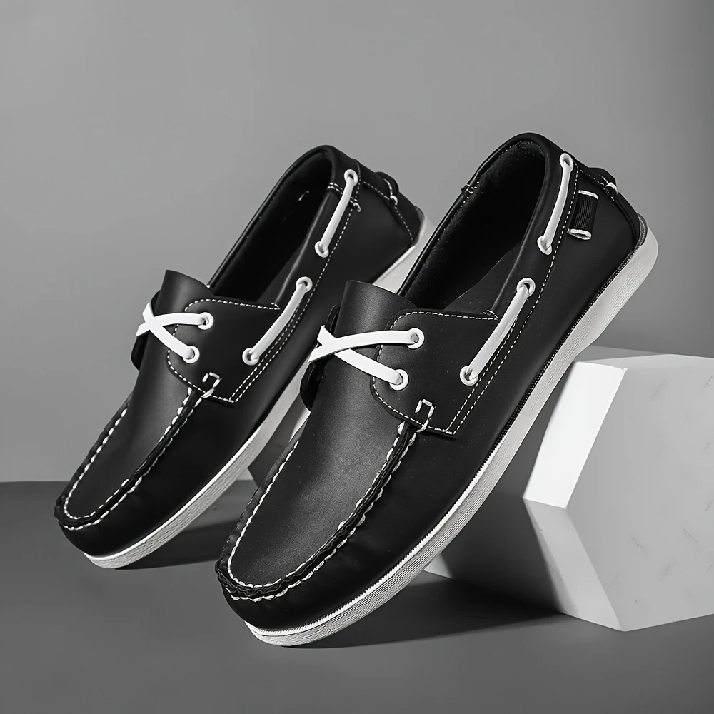 Men's stylish apron toe loafers, comfortable and non-slip