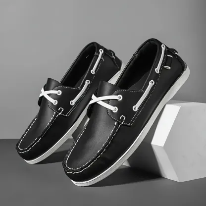 Men's stylish apron toe loafers, comfortable and non-slip