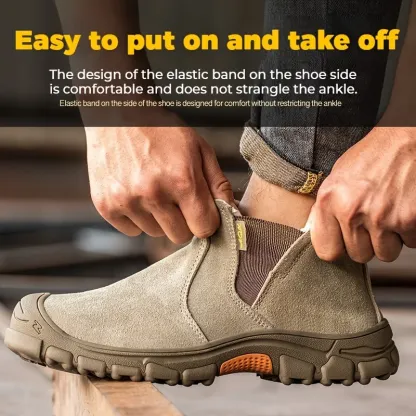 🔥This Week's Sale 70% Off🔥Men's Casual Comfort Leather Slip-On Loafers, Comfortable Orthopedic Walking Shoes