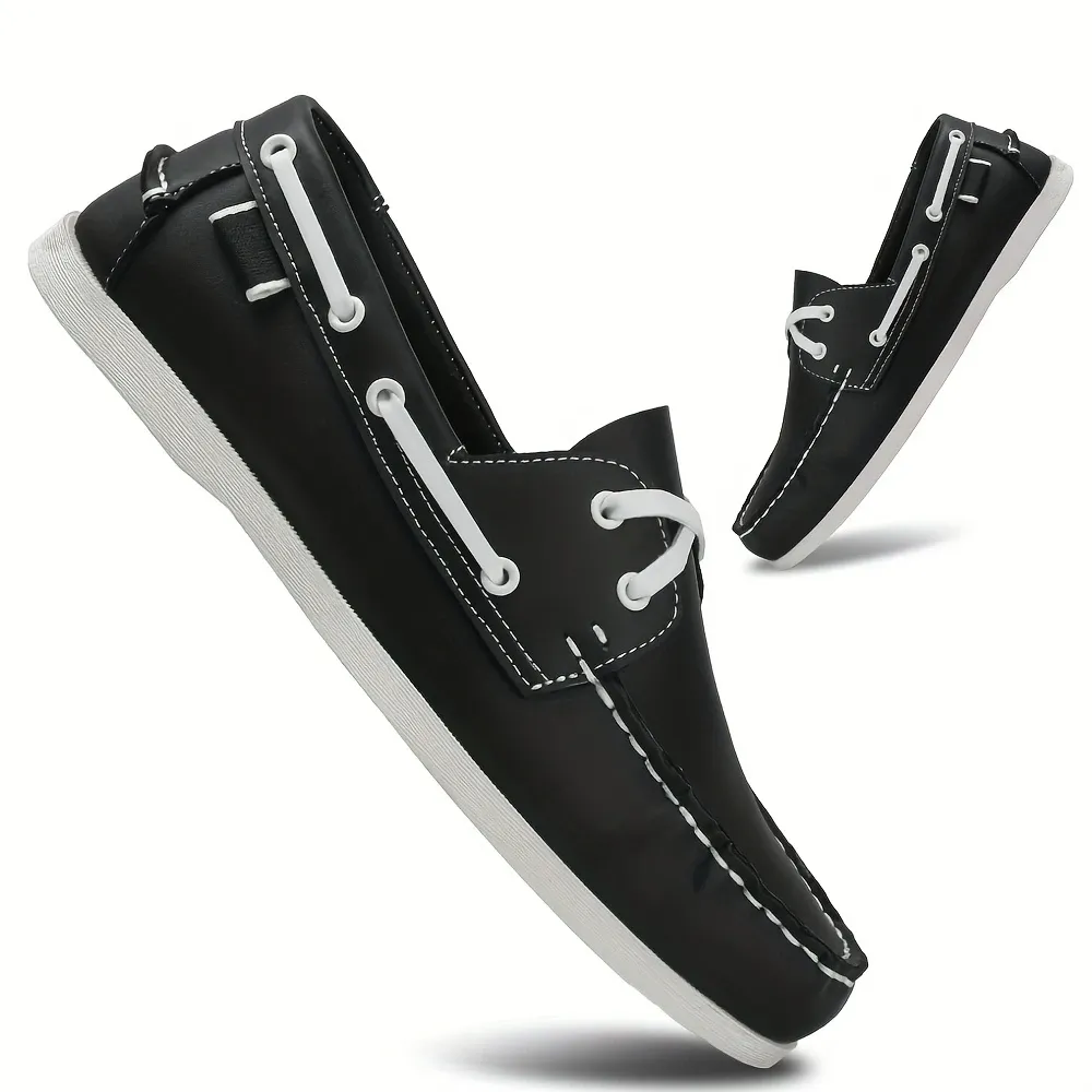 Men's stylish apron toe loafers, comfortable and non-slip