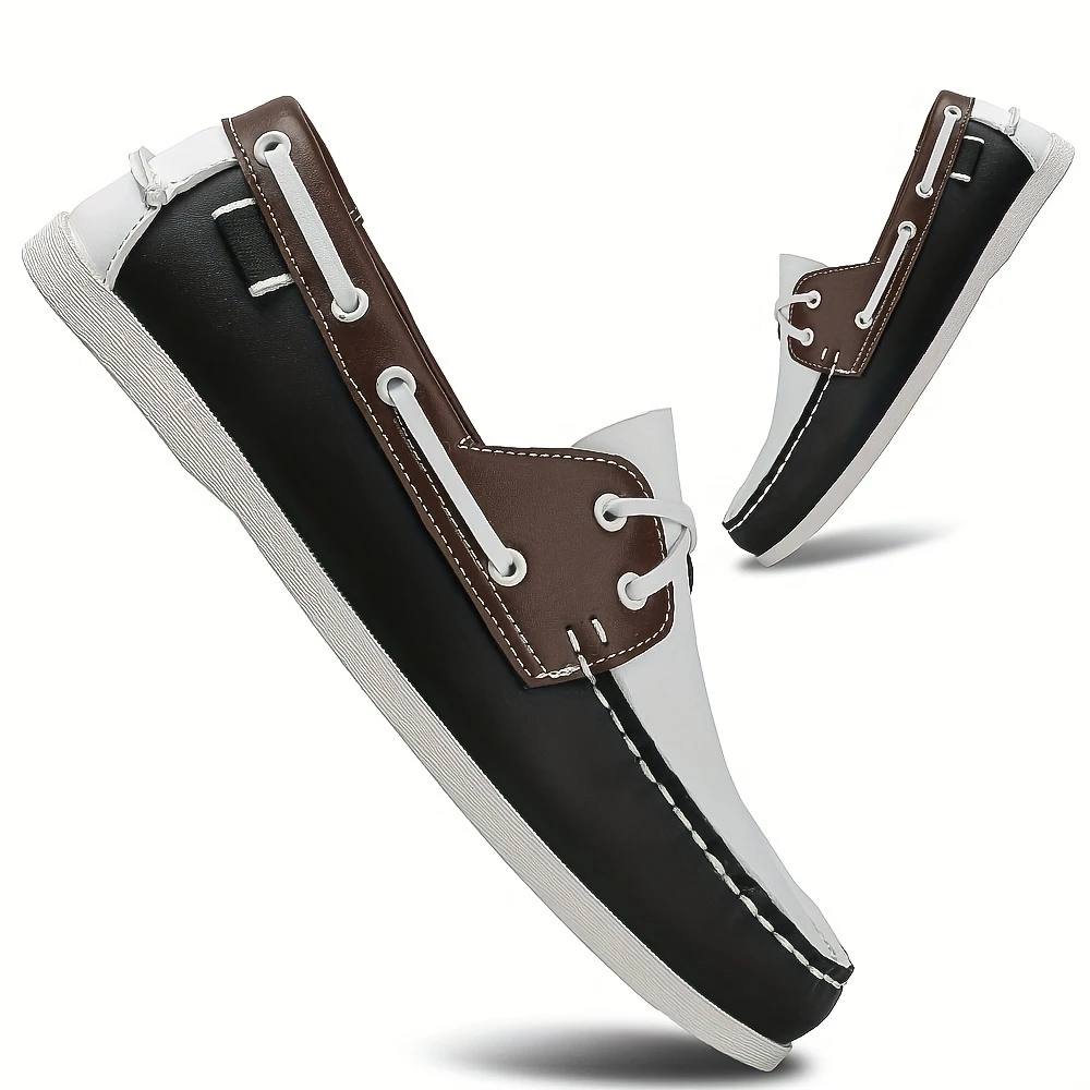 Men's stylish apron toe loafers, comfortable and non-slip