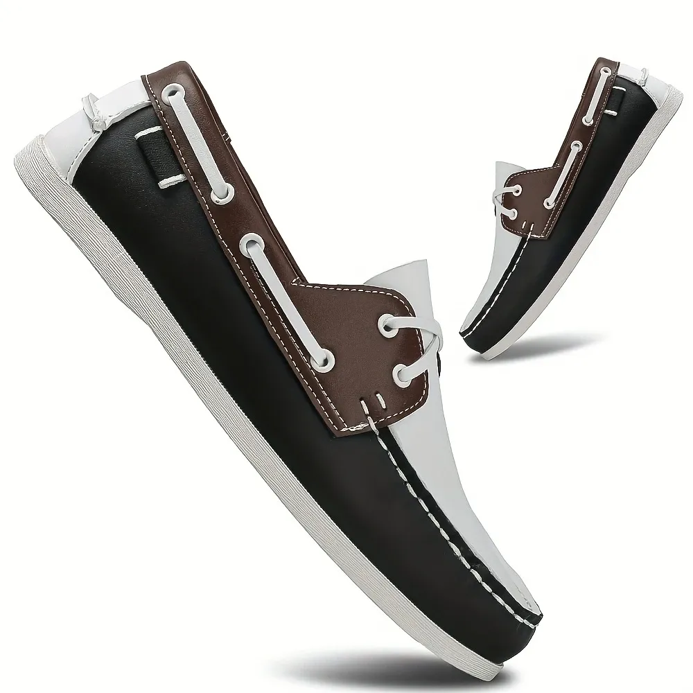 Men's stylish apron toe loafers, comfortable and non-slip