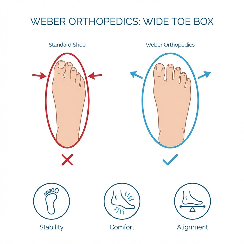 Orthopedic footwear comfort
