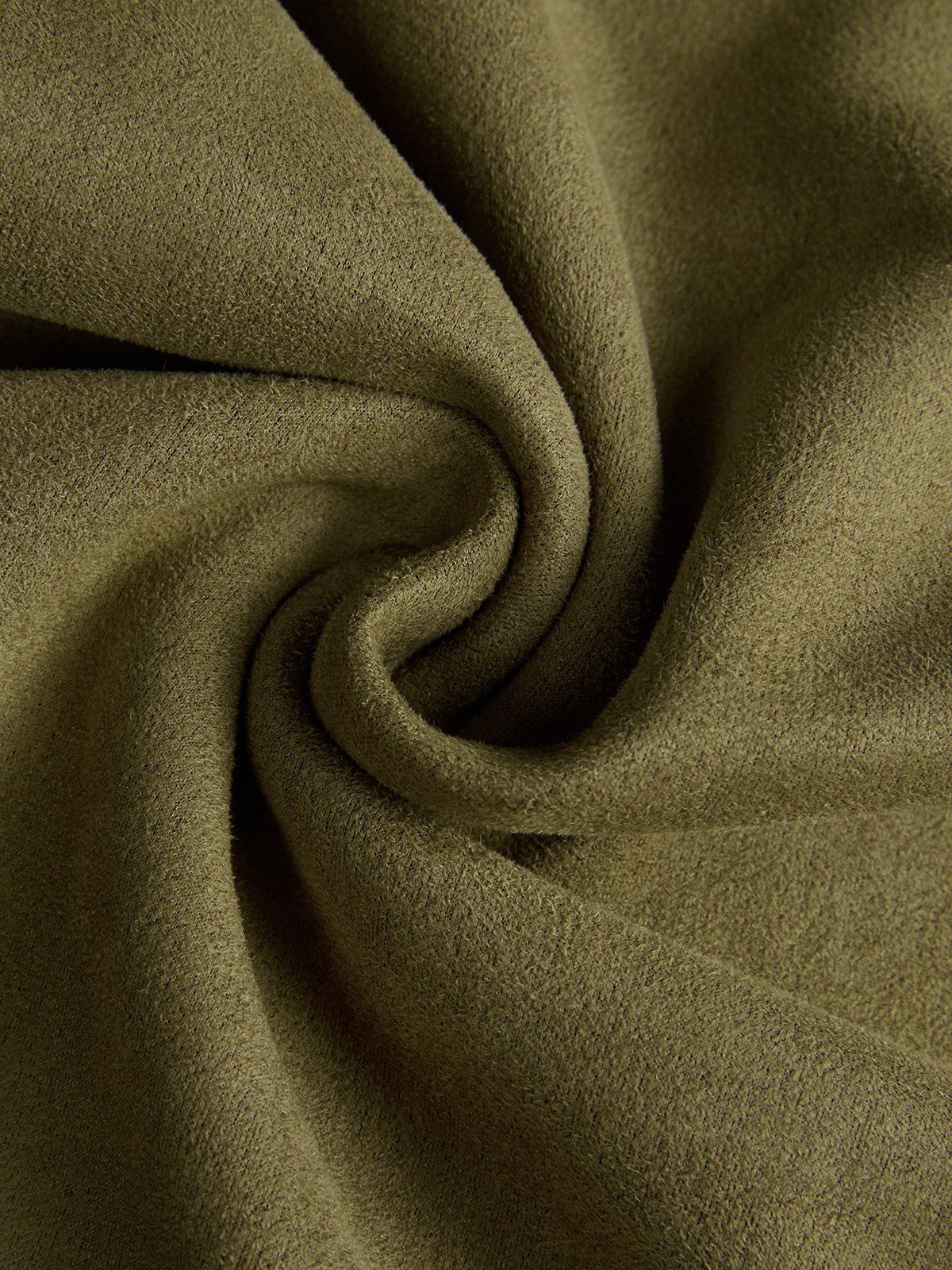 Casual Suede Tassel Hem Balloon Sleeve Mini Dress