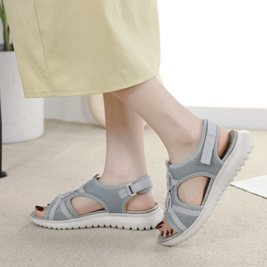 Women Orthopedic Sandals Comfortable Soft Sole Velcro Strap Summer Beach Sandals