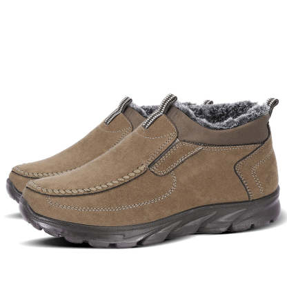 Men's Multi-layer Waterproof Merino Wool Lined Orthopedic Warm Shoes