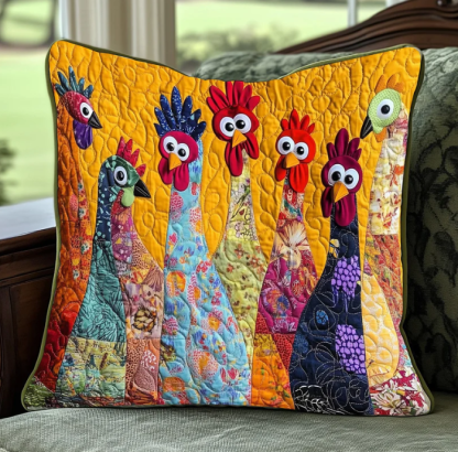⚠️Only a few left! – Artistic, vintage-style sewing  Quilted Pillow