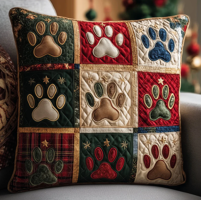 ⚠️Only a few left! – Artistic, vintage-style sewing  Quilted Pillow