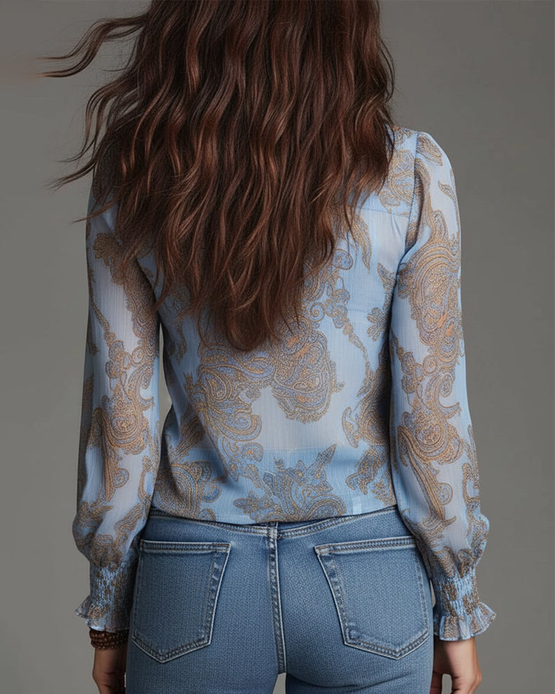 Ravopeak - Soft-Touch V-Neck Blouse