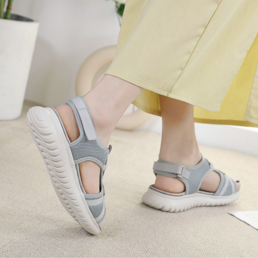 Women Orthopedic Sandals Comfortable Soft Sole Velcro Strap Summer Beach Sandals