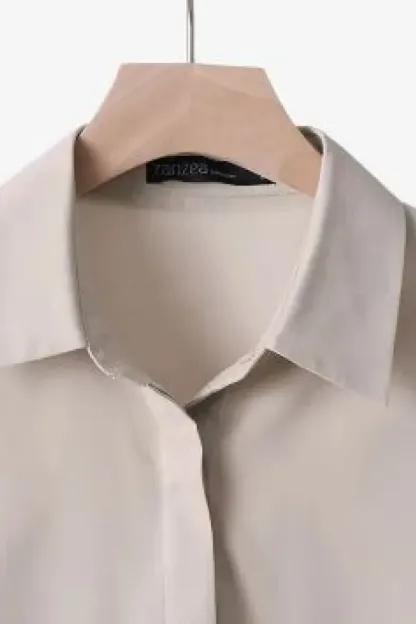 Relaxed Shirt & Trousers Two-Piece Set.