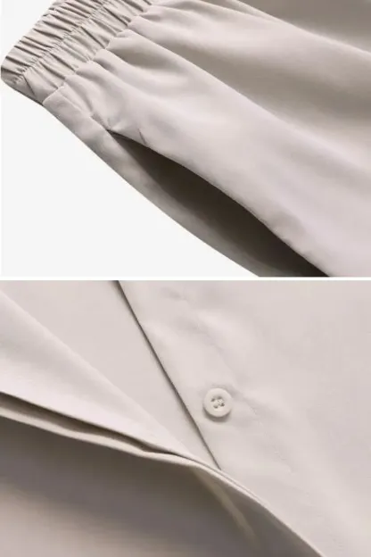 Relaxed Shirt & Trousers Two-Piece Set.