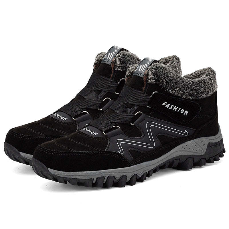Outdoor Walking Shoes Winter Plus Velvet Warm Snow Hiking Boots