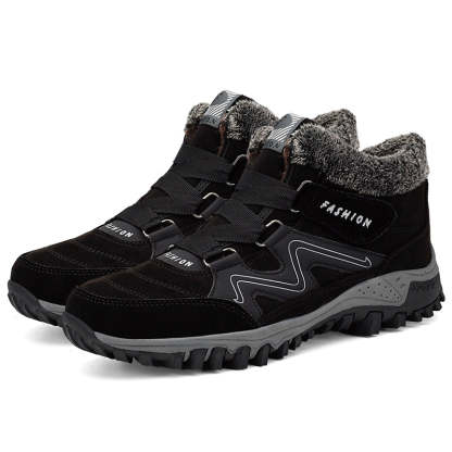 Outdoor Walking Shoes Winter Plus Velvet Warm Snow Hiking Boots