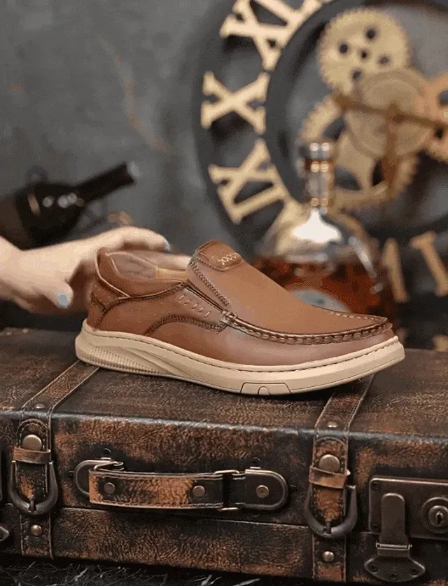 2025 new men's outdoor fashion casual leather shoes