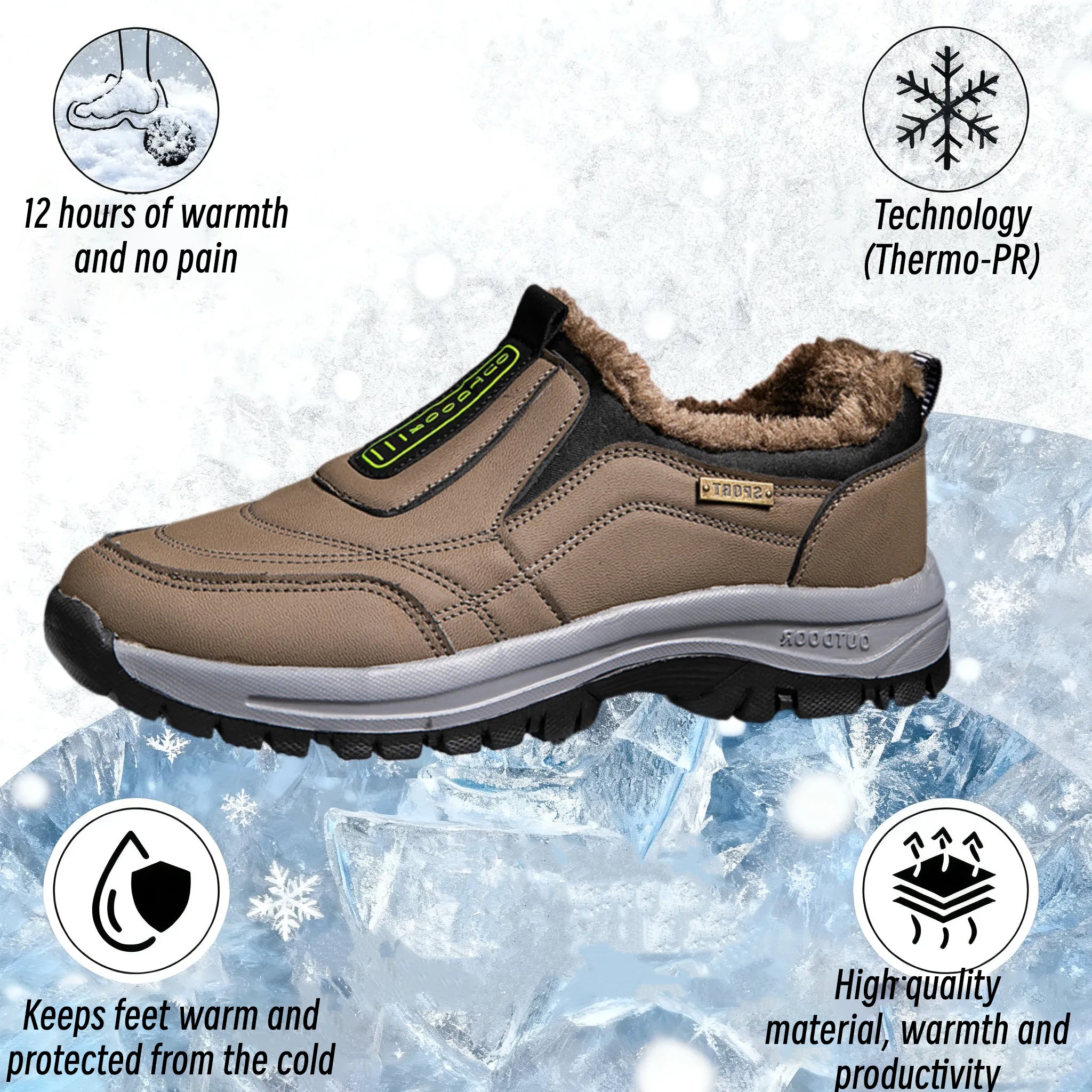 🔥Top Pick 2025🔥 Ergonomic Winter Footwear for Everyday Walking Comfort