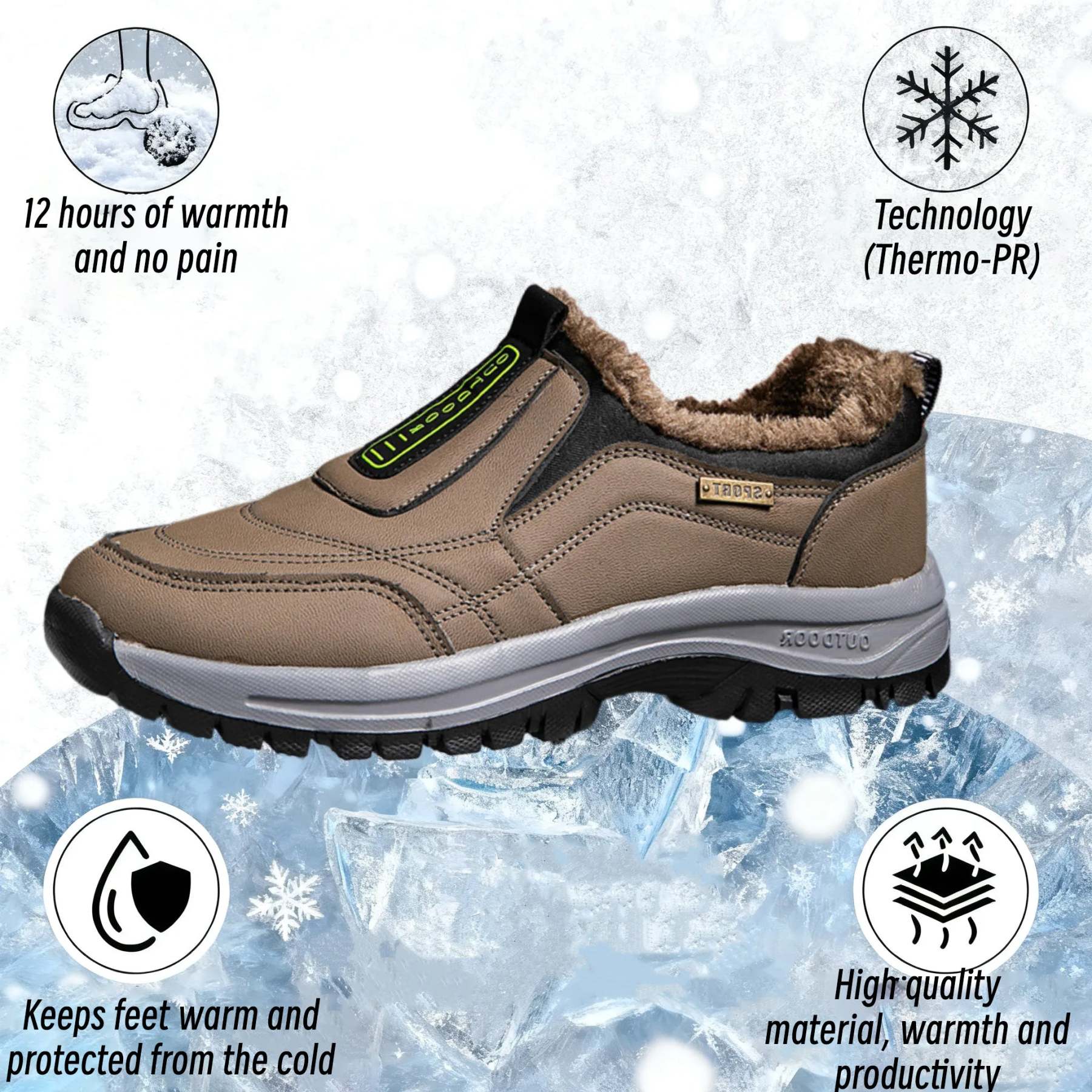 🔥Top Pick 2025🔥 Ergonomic Winter Footwear for Everyday Walking Comfort