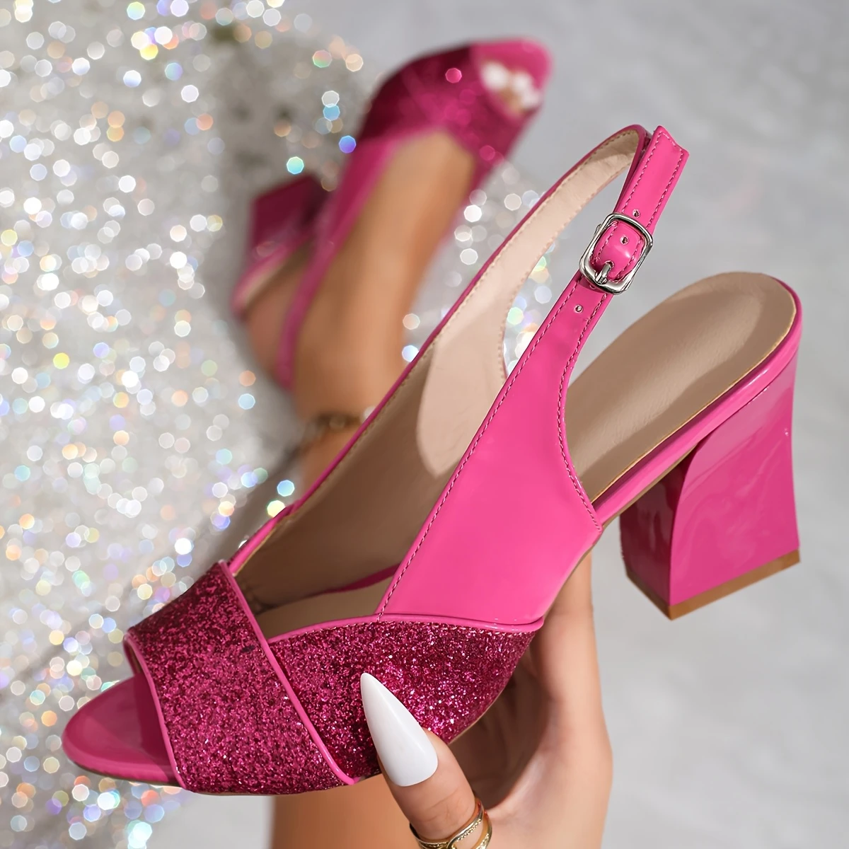 Women's Elegant Chunky Heel Sandals