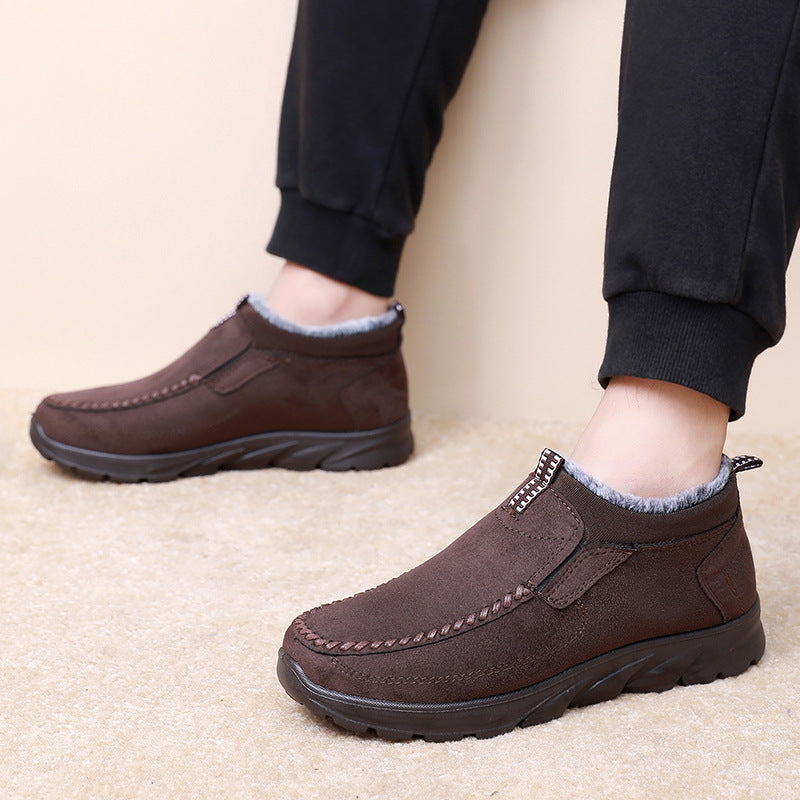 Men's Multi-layer Waterproof Merino Wool Lined Orthopedic Warm Shoes