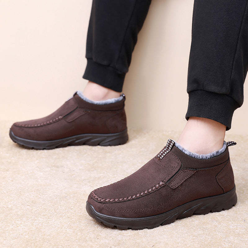 Men's Multi-layer Waterproof Merino Wool Lined Orthopedic Warm Shoes