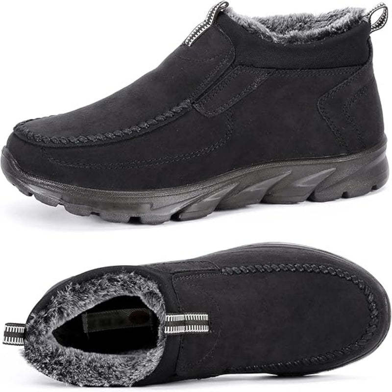 Men's Multi-layer Waterproof Merino Wool Lined Orthopedic Warm Shoes