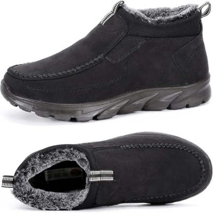 Men's Multi-layer Waterproof Merino Wool Lined Orthopedic Warm Shoes