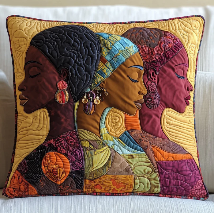 ⚠️Only a few left! – Artistic, vintage-style sewing  Quilted Pillow