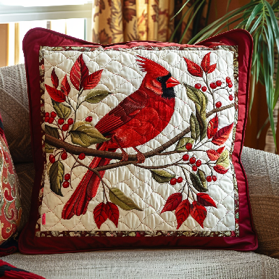 Cat Cluster Quilted Pillow