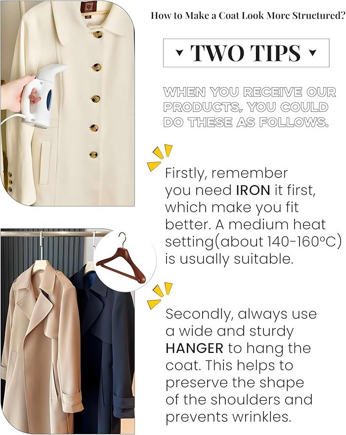 Winter Elegant Womens Pea Coat Mid Long Wool Coat Wool Blend Trench Coat with Pockets