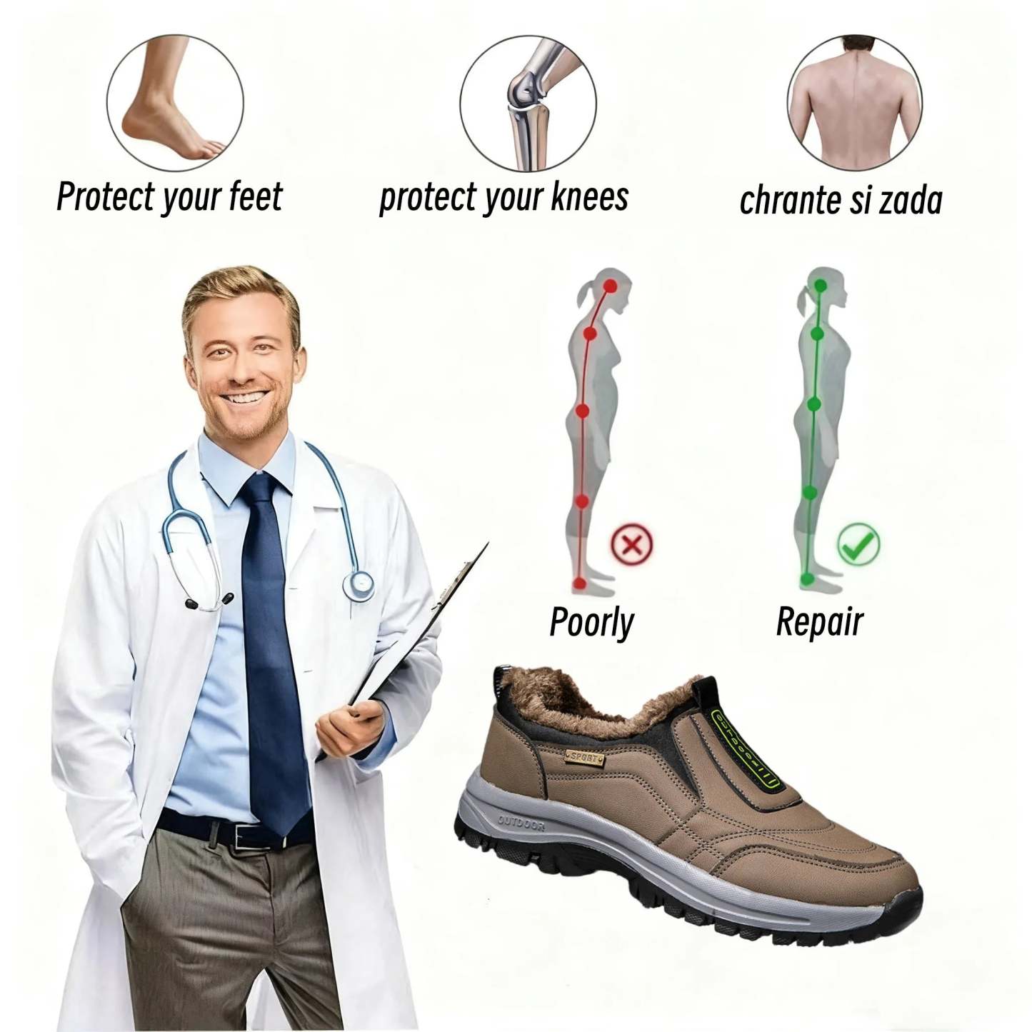 🔥Top Pick 2025🔥 Ergonomic Winter Footwear for Everyday Walking Comfort