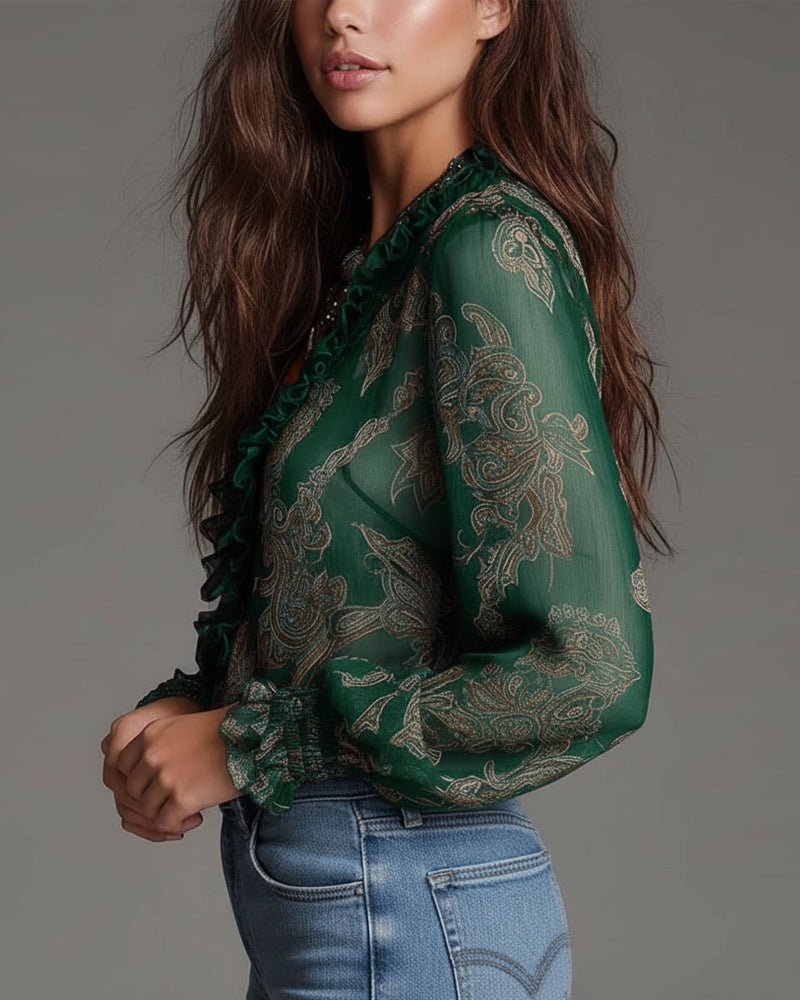 Ravopeak - Soft-Touch V-Neck Blouse