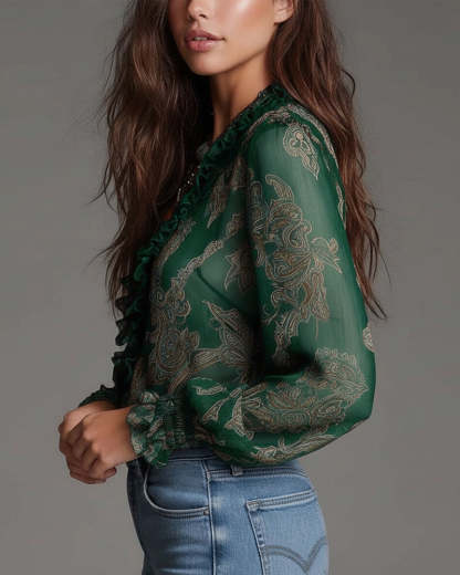 Ravopeak - Soft-Touch V-Neck Blouse