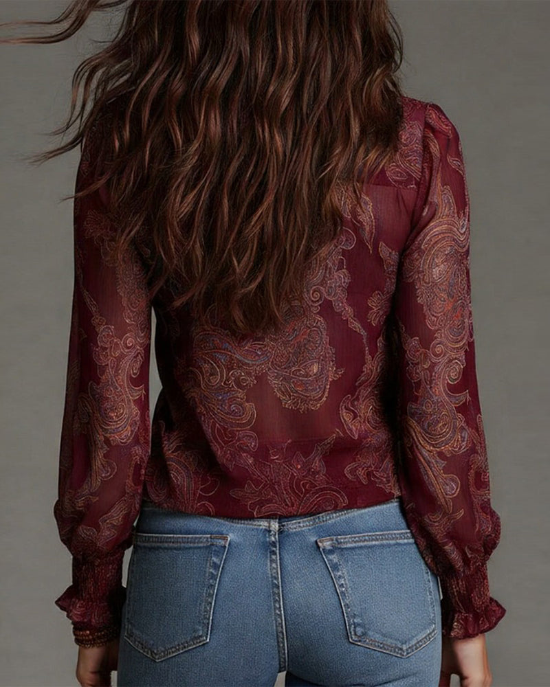 Ravopeak - Soft-Touch V-Neck Blouse