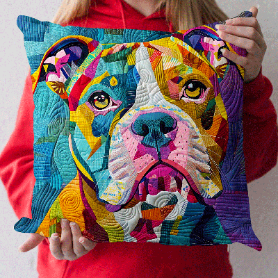 Cat Cluster Quilted Pillow