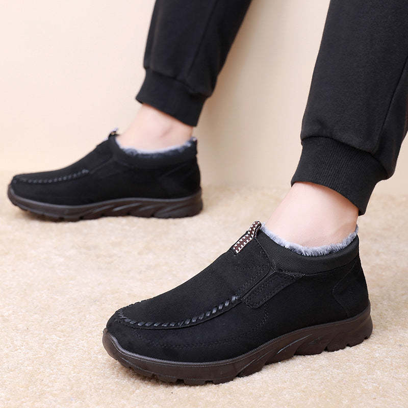 Men's Multi-layer Waterproof Merino Wool Lined Orthopedic Warm Shoes