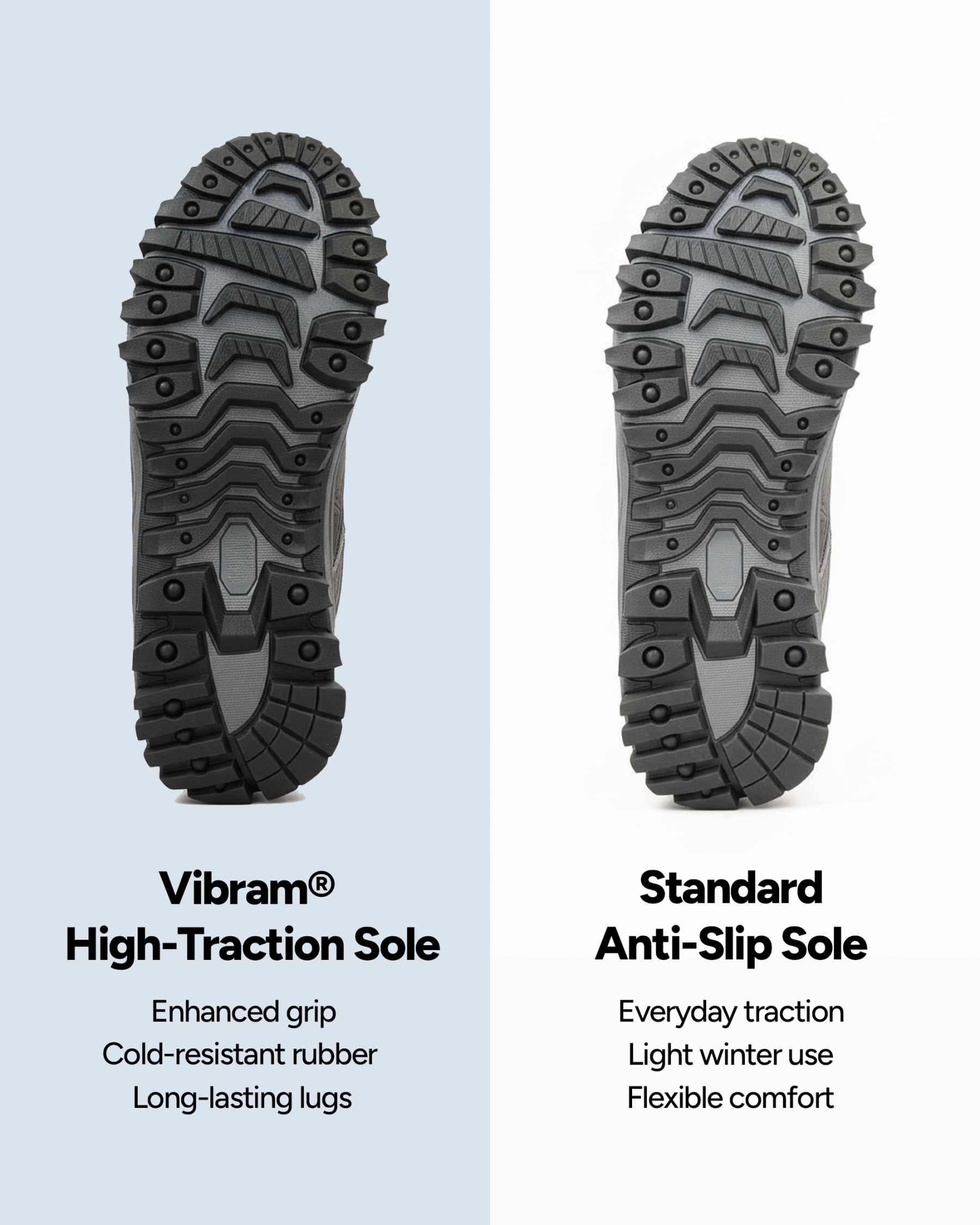 Outdoor Walking Shoes Winter Plus Velvet Warm Snow Hiking Boots
